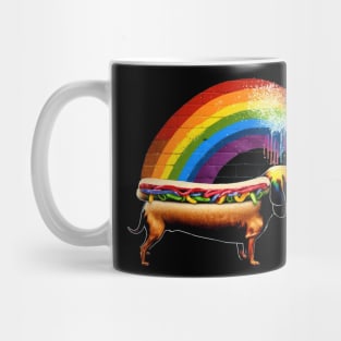 Rainbow Hotdog Mug